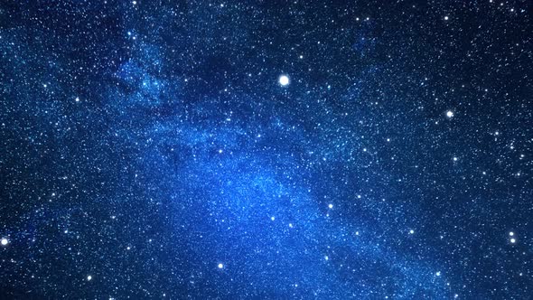 Space background with stars and constellations. Seamless, looped, animation