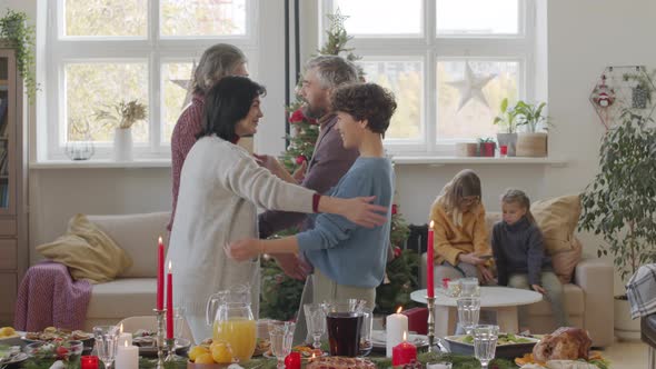 Family Gathering for Christmas Dinner