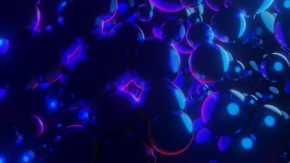 Animated Background Sphere in Dark Area Active Rotating