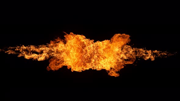 Fire Flames Shooting with High Speed Camera at 1000Fps