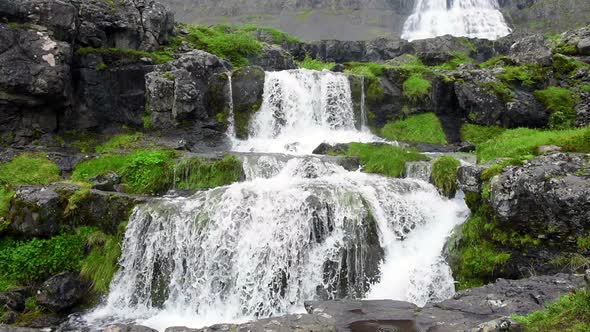 Dynjandi Waterfall in Iceland