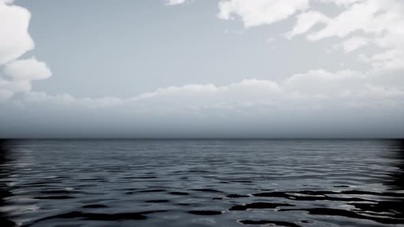 Morning Fog Over the Sea