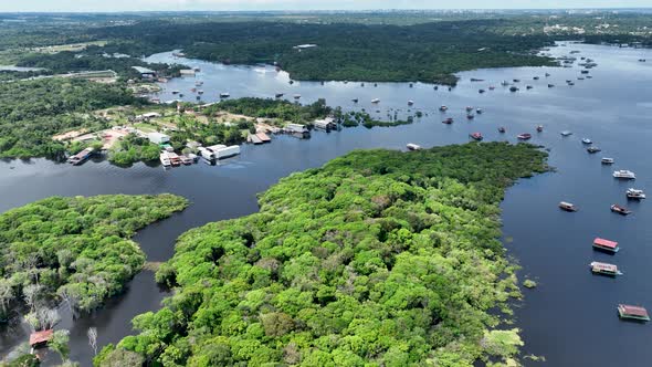 Stunning landscape of Amazon Forest at Amazonas State Brazil.