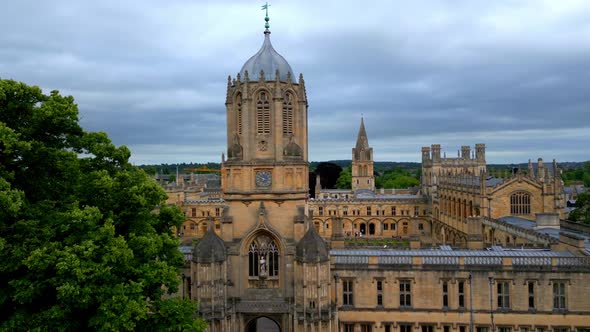 Famous Christ Church University of Oxford  Aerial View