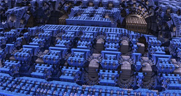 Futuristic Mechanism Inner Structure 3d alt