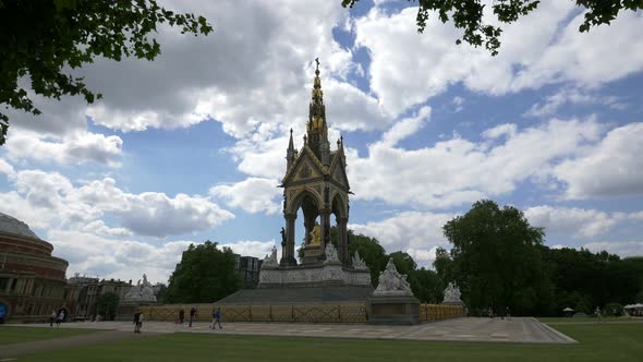 The famous Albert Memorial in Kensington Gardens