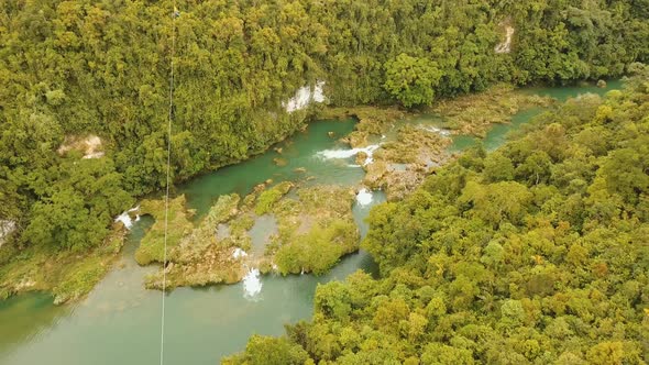 Attraction Zipline in the Jungle Bohol, Philippines