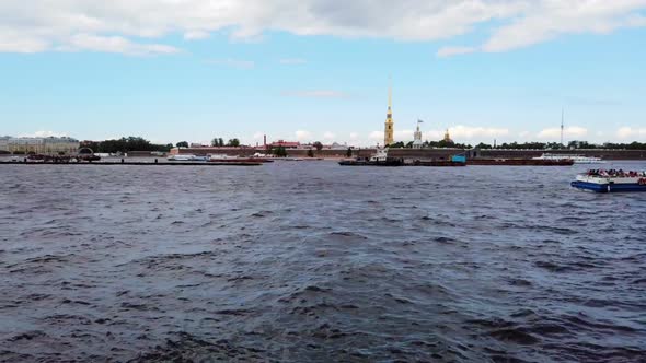 Peter and Paul Fortress the Neva River in St. Petersburg