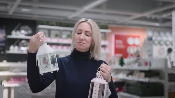 A Woman in a Household Goods Store