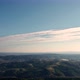 Aerial time lapse of morning landscape and clouds, at sunrise, over hills - VideoHive Item for Sale