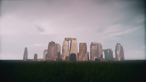 Stonehenge Foggy Day