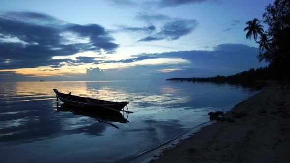 Boat At Tropical Beach