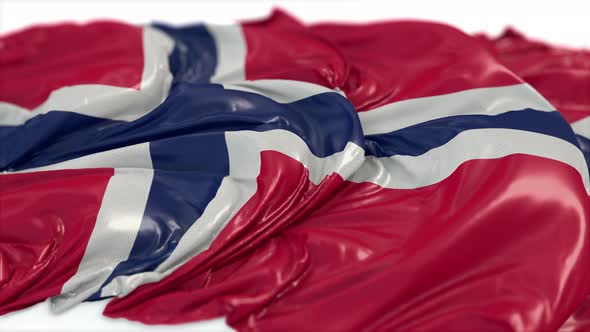 Norway Flag On A White Chalkboard  alt