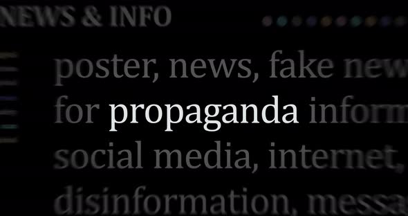 Headline titles media with propaganda seamless loop
