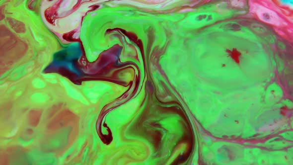 Psychedelic Colour Paint  Spreading Swirling 47