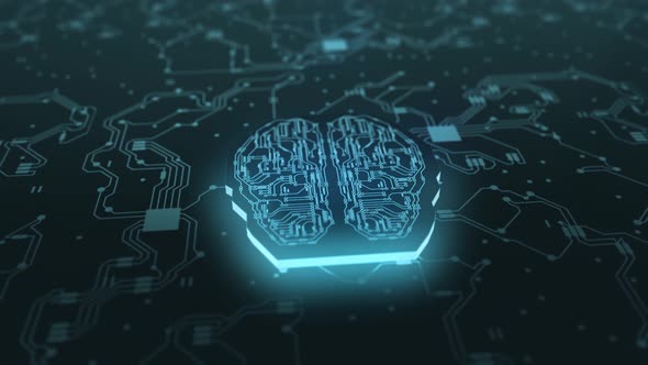 Digital Brain Artificial Intelligence Network Connection 03 4K