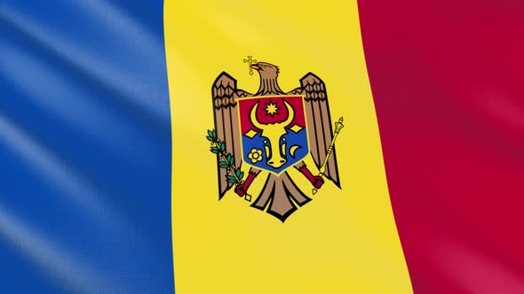 Flag of The Moldova