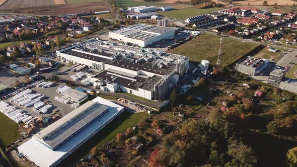 Industrial Zone in Erope City Aerial View