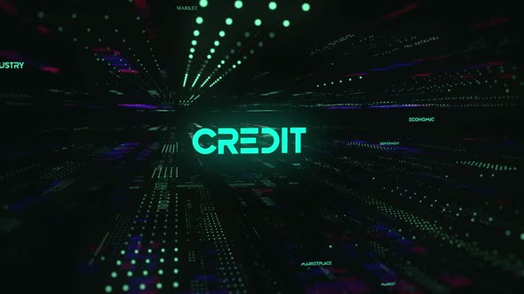 Sci Fi Digital Economics Word Credit