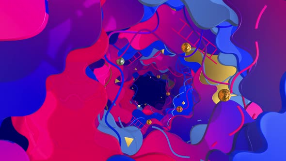 Liquid Style In 3d Geometry 02 HD alt