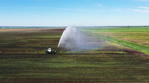 Irrigation System on Agricultural Land.