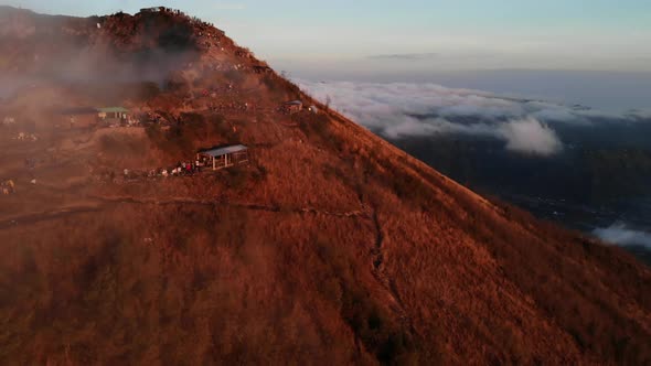 Sunrise on Mt. Batur in Bali, Indonesia