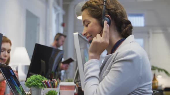 Business people working in modern office