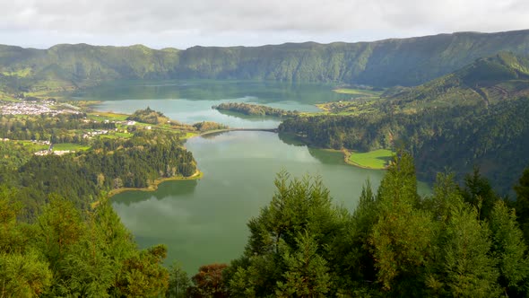 Sete Cidades, Civil Parish, That Is Likewise Located in the Center of a Massive Volcanic Crater with