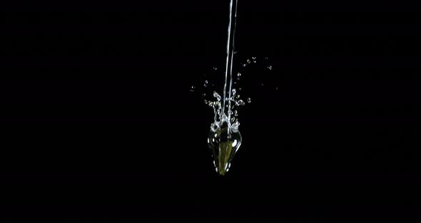 Water Exploding and Splashing against Black Background, Slow motion 4K