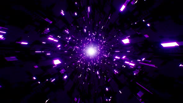 Purple Sci Fi Tunnel