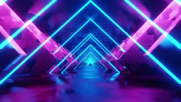 Abstract Neon Light Background