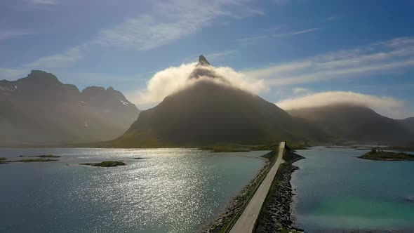 Fredvang Bridges Panorama Lofoten Islands