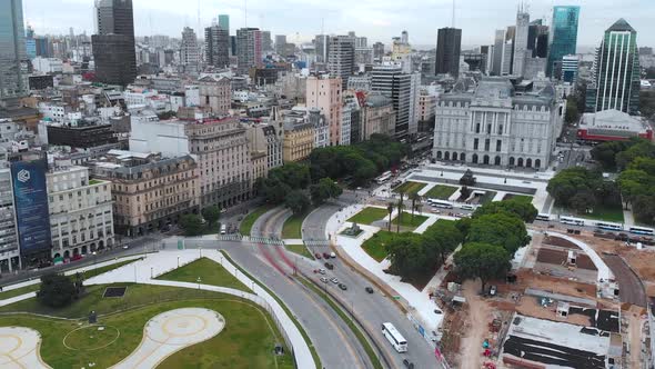 Kirchner Cultural Center, Our Lady Snows Plaza, Square (Buenos Aires, Argentina)