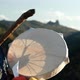 Close-up of a Shaman's Hand Beating a Magic Tambourine. - VideoHive Item for Sale