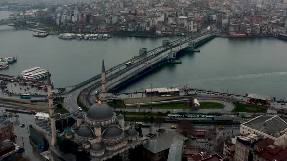 View of the Golden Horn and Galata Bridge