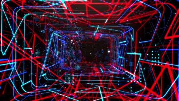 Laser Network Tunnel Light 02 4K alt