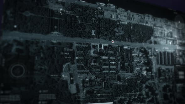 Innovative Satellite Radar Surveillance Network In Spy Pursuit Action Movie alt