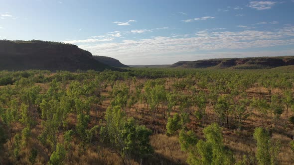 Victoria River Escarpment Gregory National Park Northern Territory Australia 4K Aerial Drone