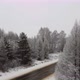 Drone Fly Up Above Winter Forest and Highway - VideoHive Item for Sale