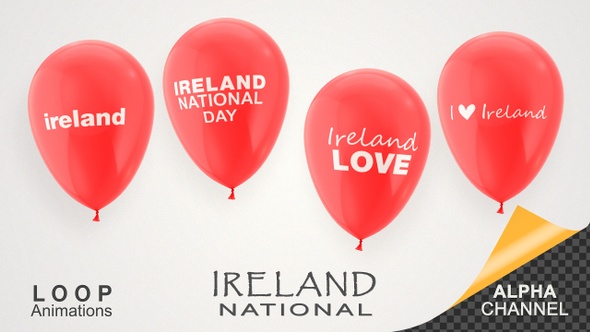 Ireland National Day Celebration Balloons