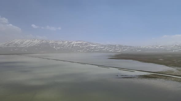 water snowy mountains nature