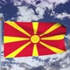 North Macedonia Flag Waving 4k - VideoHive Item for Sale