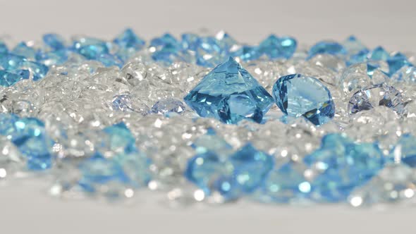 Blue Diamonds Inside White Diamonds