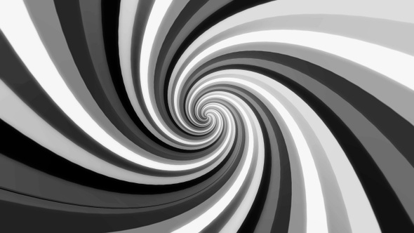 Black and White Gradient Swirl - Loop abstract noir background