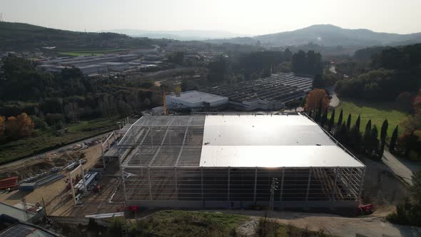 Building Construction Aerial View