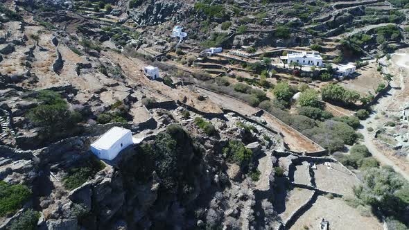 Village of Seralia on the island of Sifnos in the Cyclades in Greece