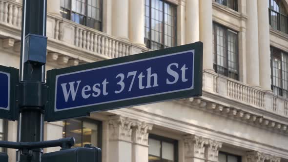 Fifth Avenue Street Sign in New York City