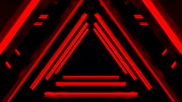 Red Triangle Tunnel Loop 4K alt