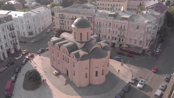 Church of the Tithes. Aerial. Kyiv.Ukraine