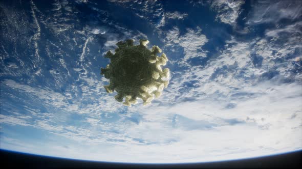 Coronavirus COVID-19 on the Earth Orbit alt